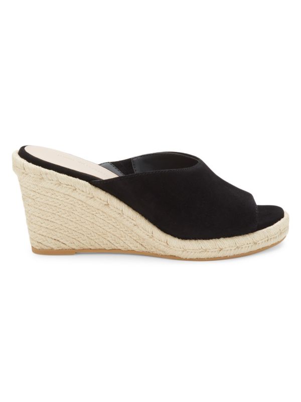 Stuart Weitzman Wonda Espadrille Wedge Heel Mules